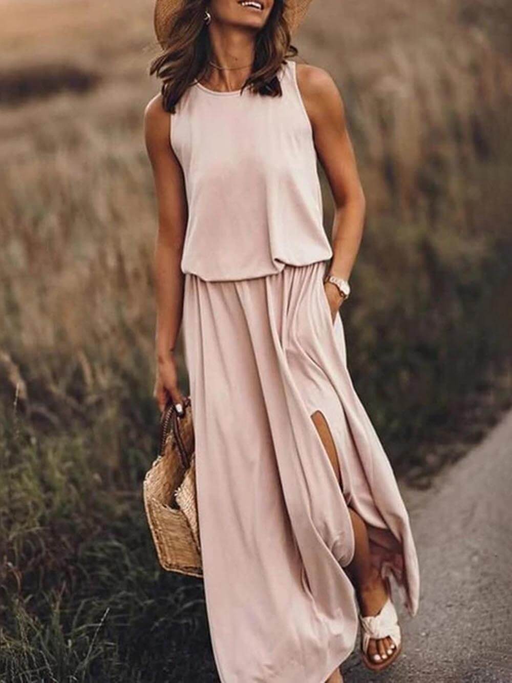 Heloise | Women’s Sleeveless Summer Maxi Dress