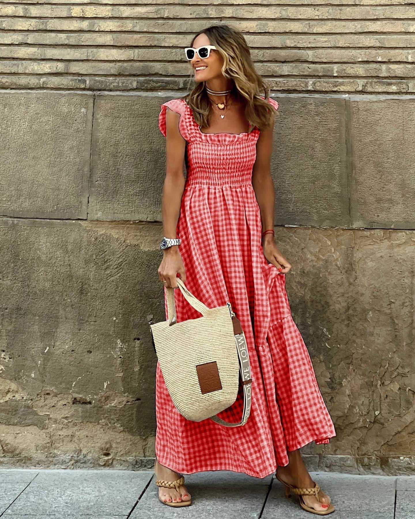 Francesca | Women’s Flutter Sleeve Maxi Dress