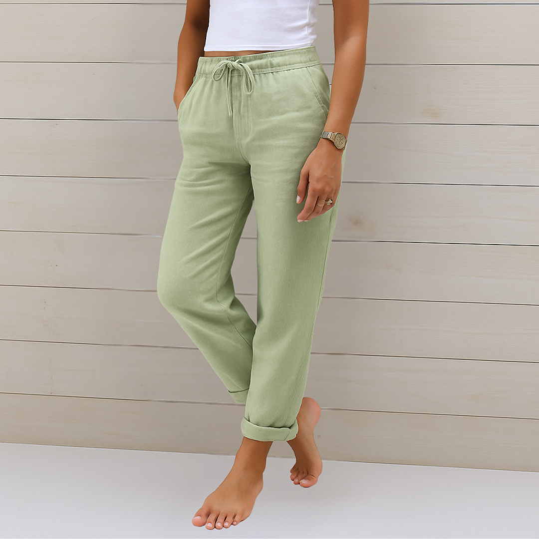 Apolline | Women’s Cotton-Linen Daily Lounge Pants