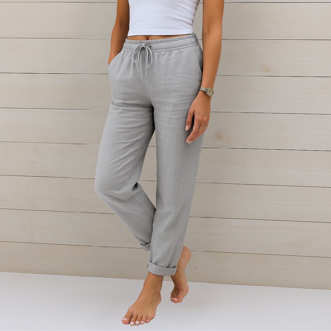 Apolline | Women’s Cotton-Linen Daily Lounge Pants