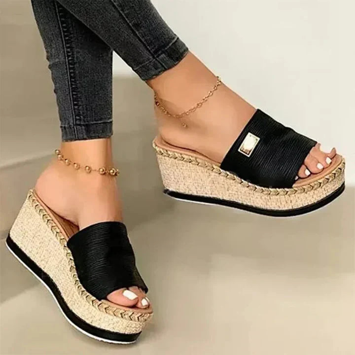 Camille | Women’s Wedge Slide Sandals