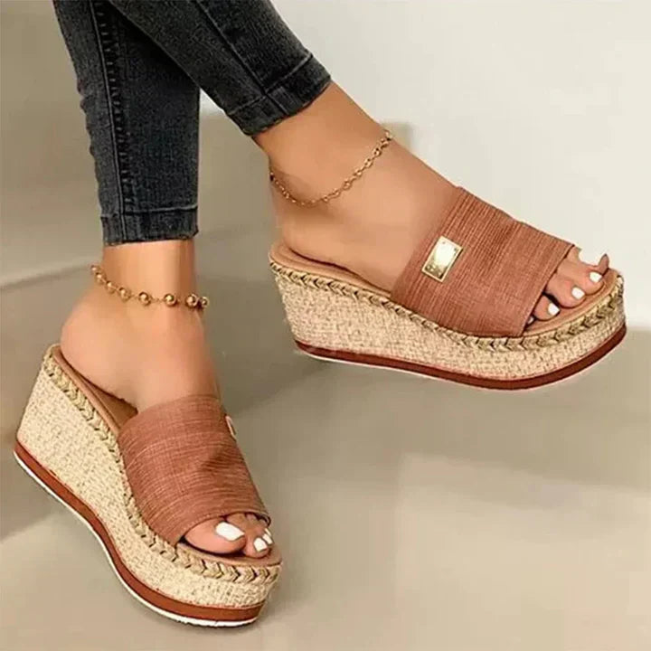 Camille | Women’s Wedge Slide Sandals