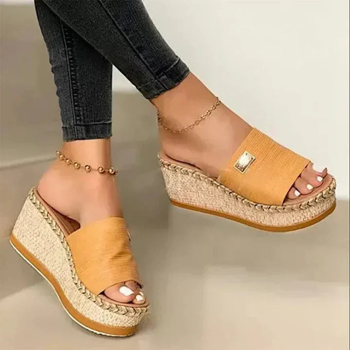 Camille | Women’s Wedge Slide Sandals