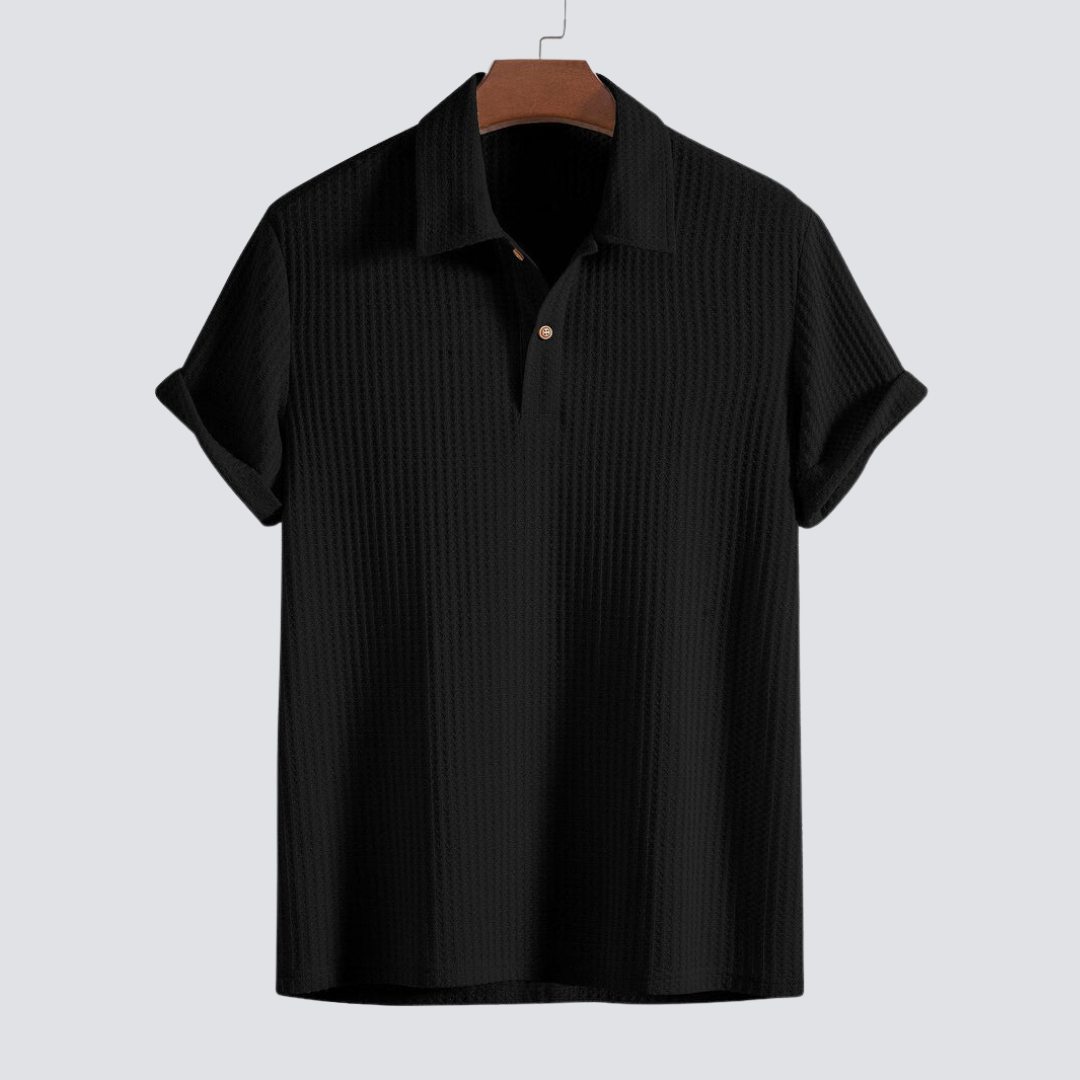 Julian | Men’s Textured Short Sleeve Polo