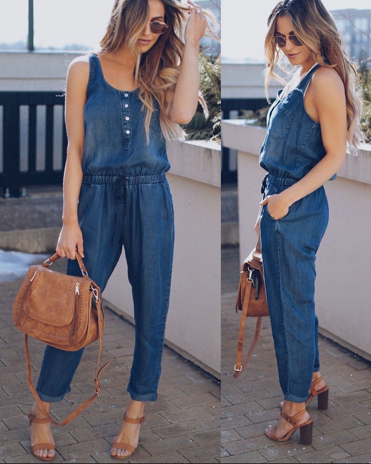 Sarah | Women’s Tencel Denim Jumpsuit