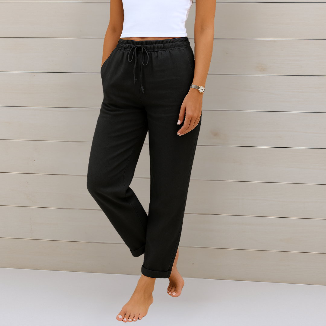 Apolline | Women’s Cotton-Linen Daily Lounge Pants