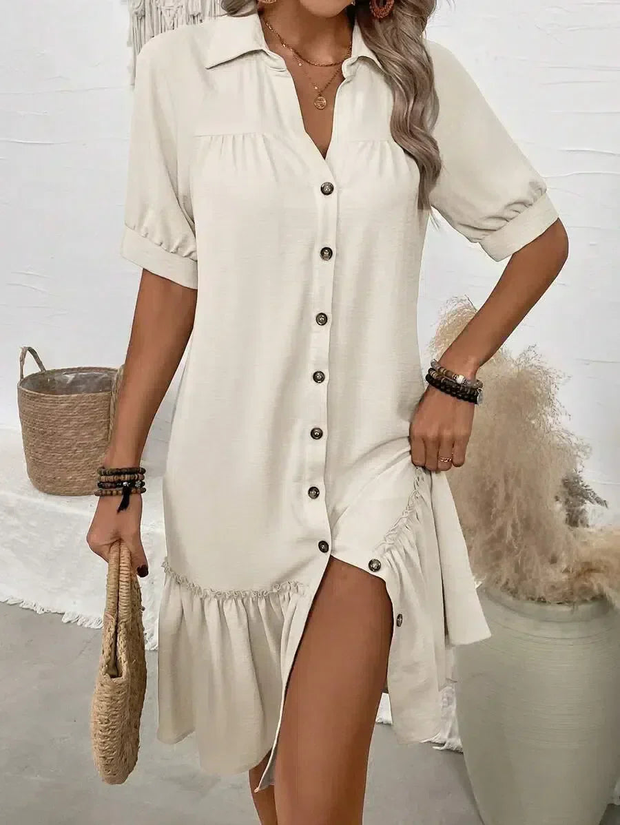 Georgia | Women’s Short Ruffle Sleeve Mini Dress