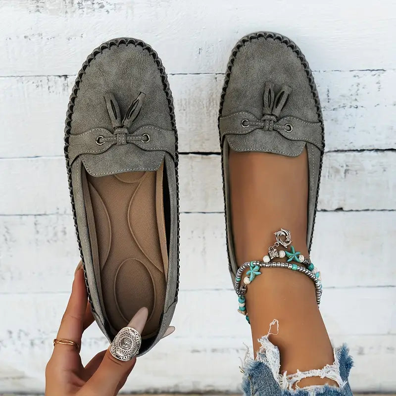 Simona | Women’s Flat Loafer Moccasins Sandals