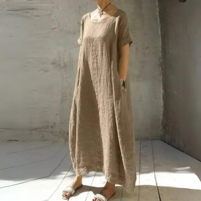 Gilda | Women’s Short Sleeve Caftan  Maxi Dress