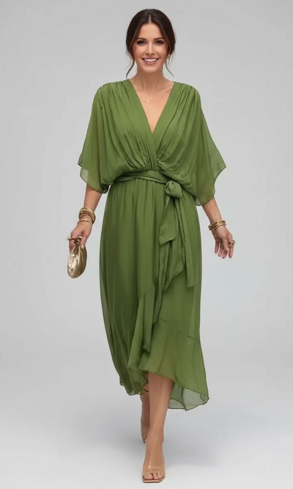 Hadley | Women’s Tie-Waist Cocktail Midi Dress