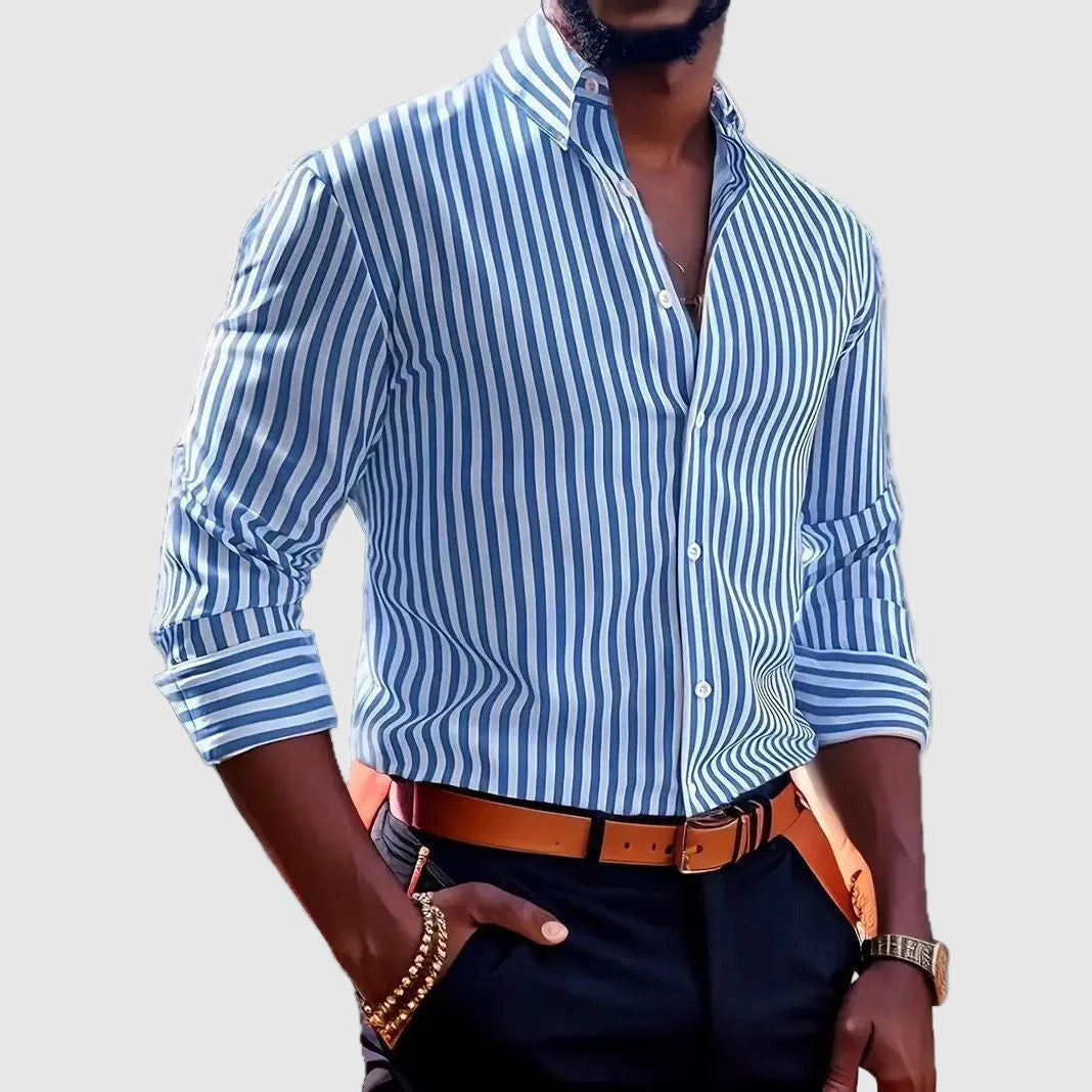 Mariusz | Men’s Striped Long Sleeve Shirt
