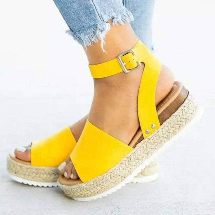 Noemie | Women’s Wedge Ankle Strap Sandals