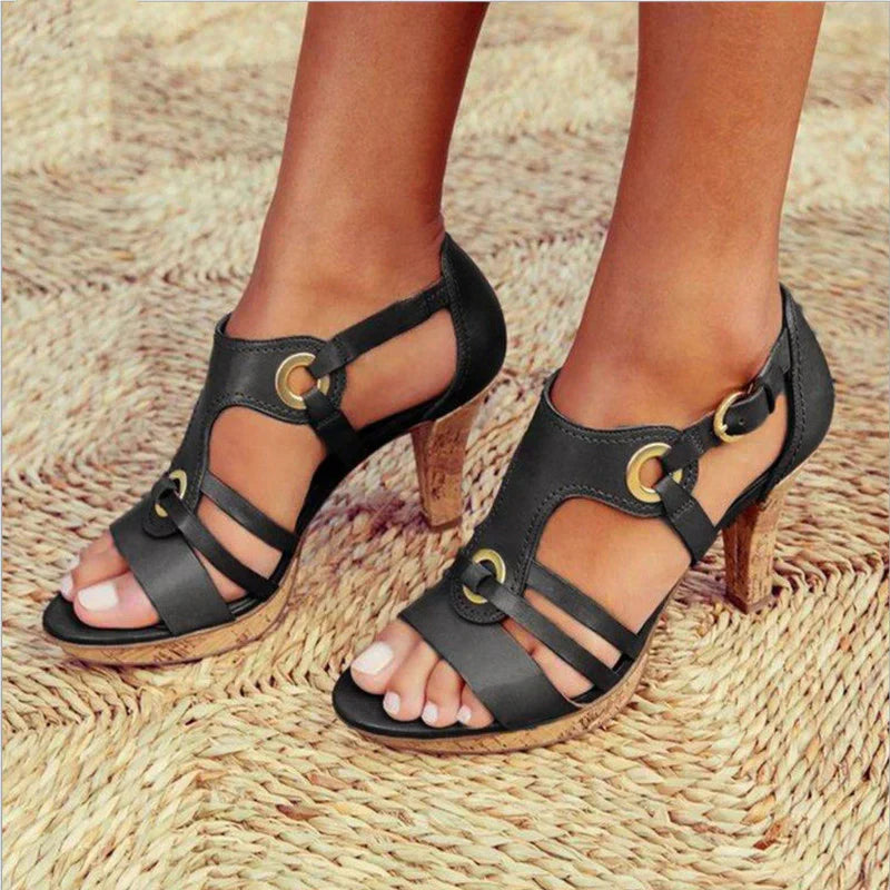Teresa | Women’s Open Toe Strappy Heels
