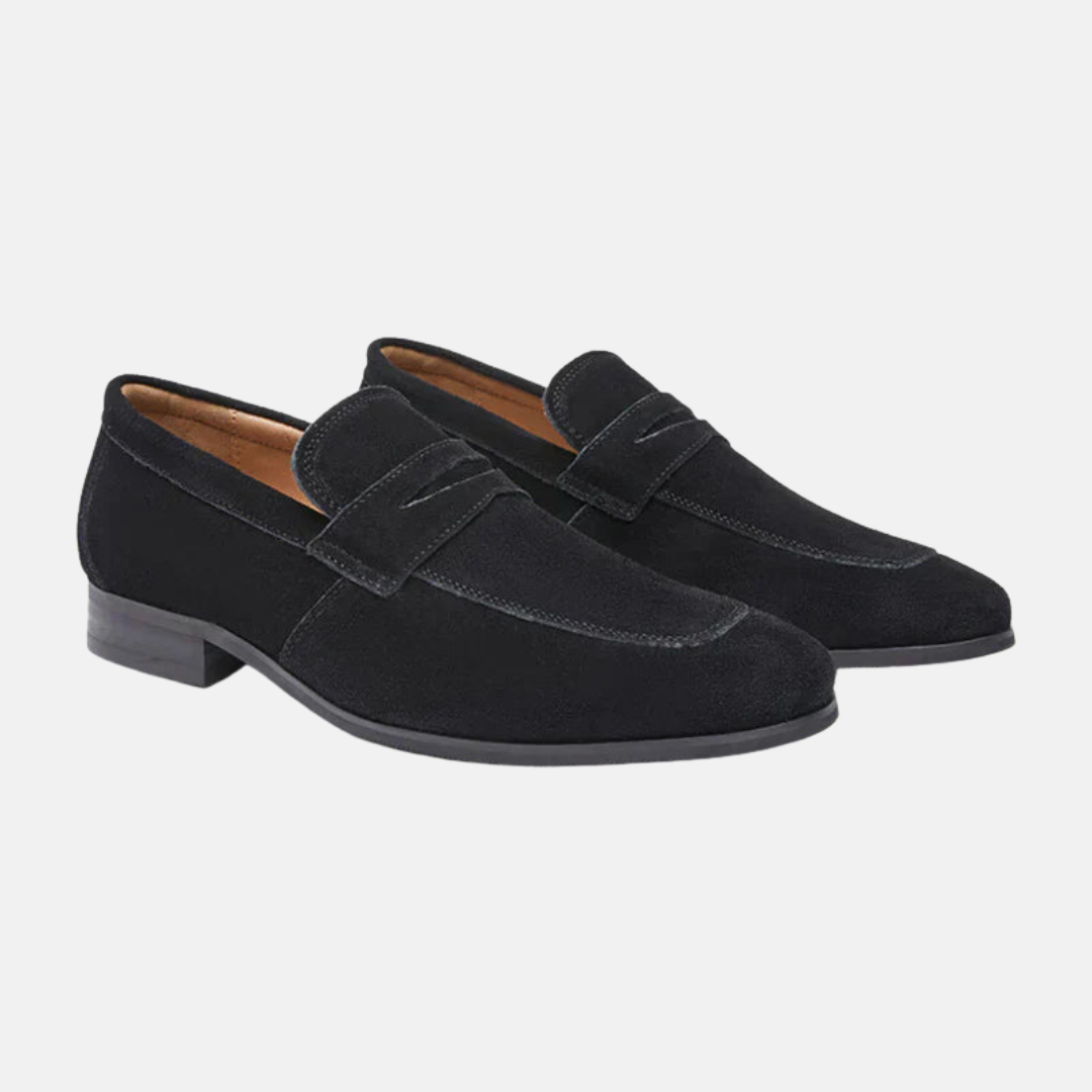 Bruno | Men’s Suede Penny Loafers