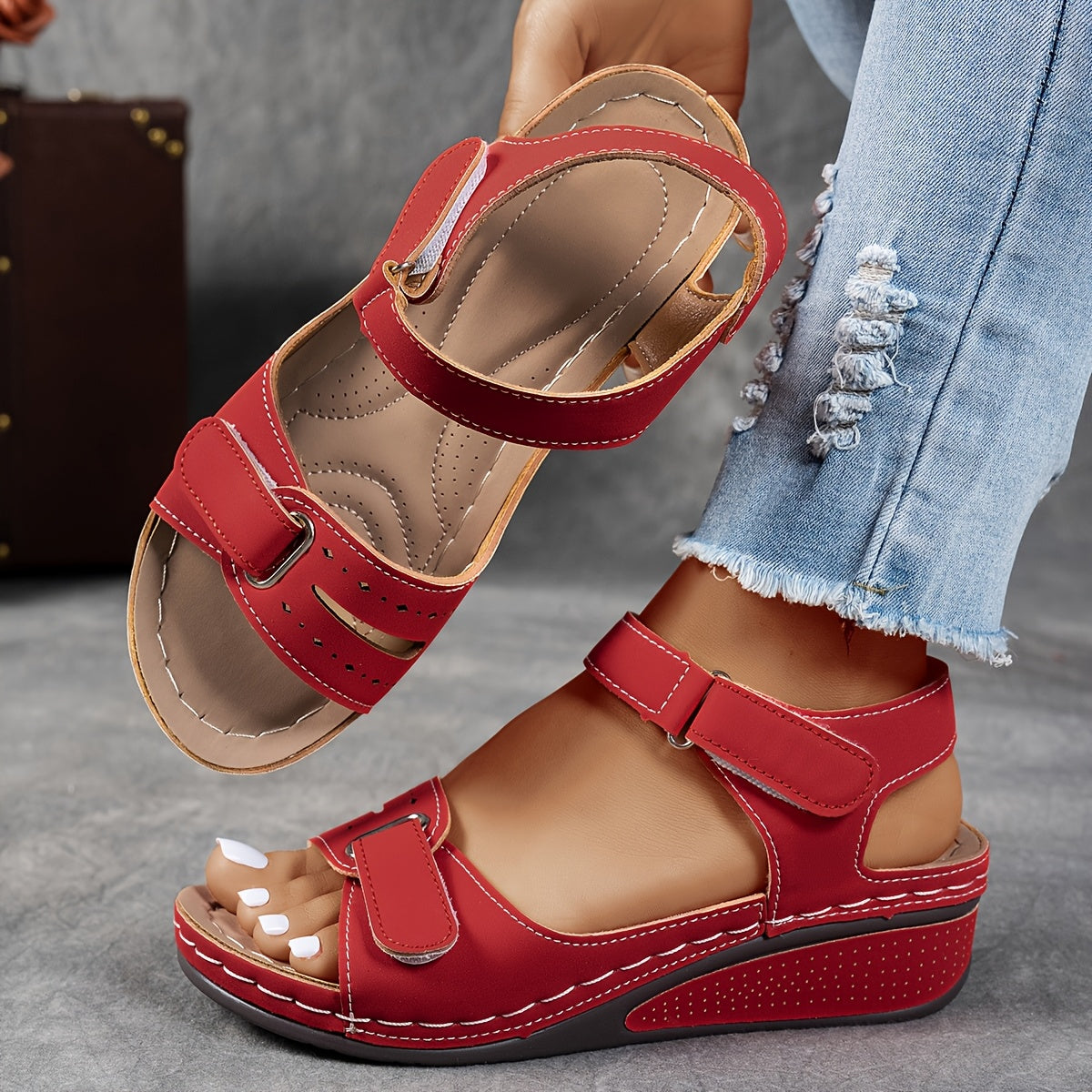 Giorgia | Women’s Wedge Open-toe Orthopedic Sandals