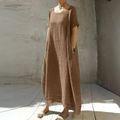 Gilda | Women’s Short Sleeve Caftan  Maxi Dress