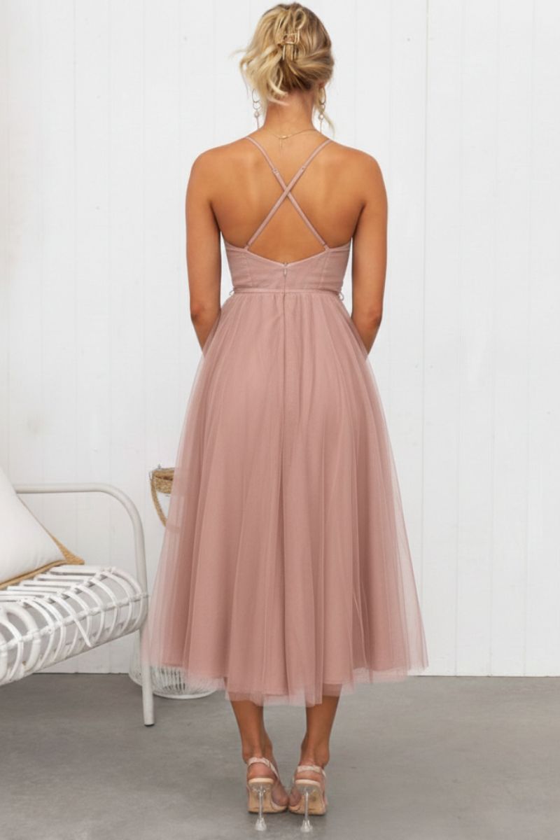 Lana | Women's Tulle Midi Dress