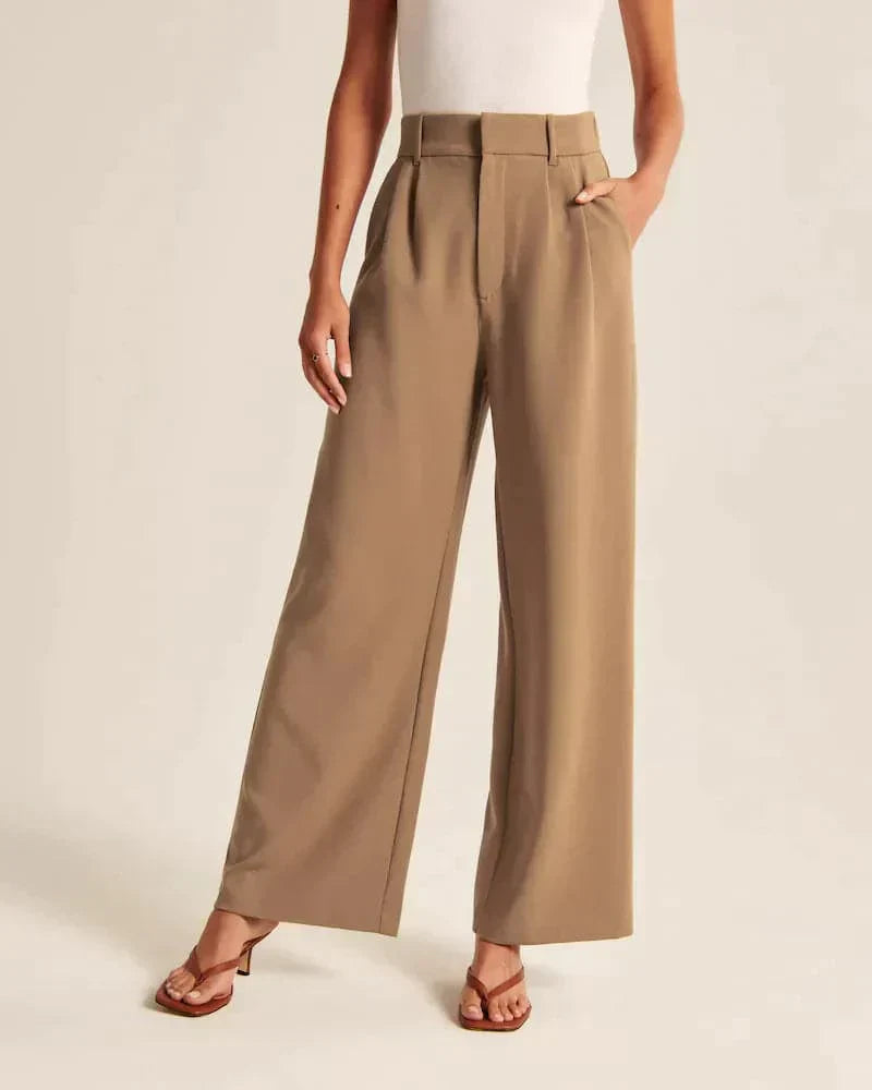 Maelle| Women's High-Rise Wide Leg Casual Pants