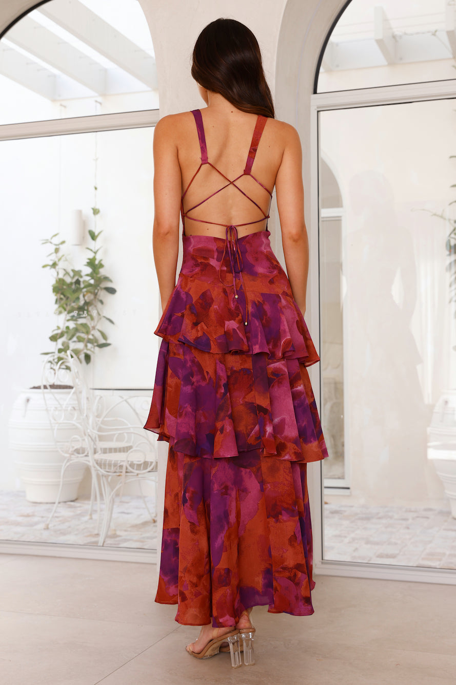 Daria | Women’s Floral Ruffled Maxi Dress