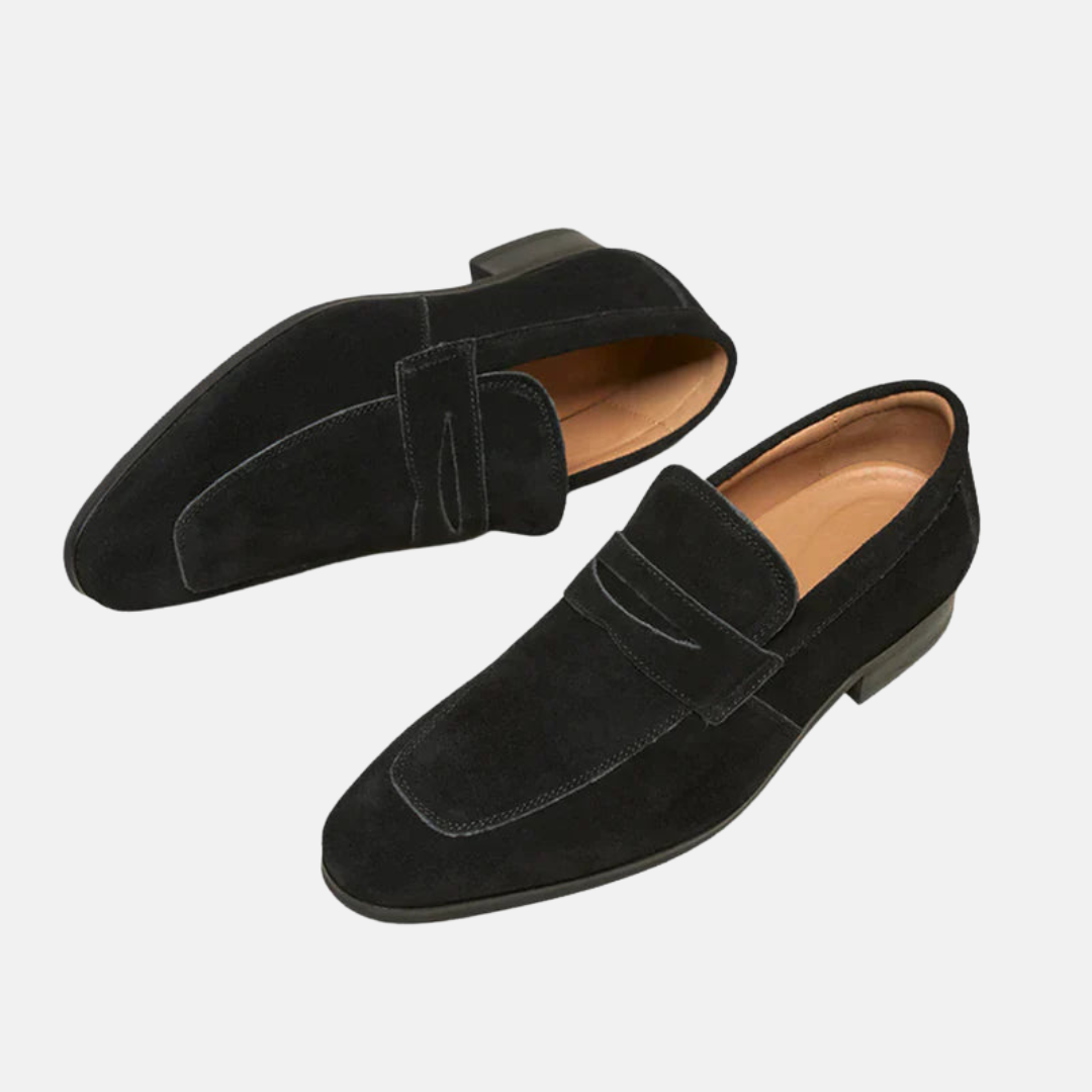 Bruno | Men’s Suede Penny Loafers