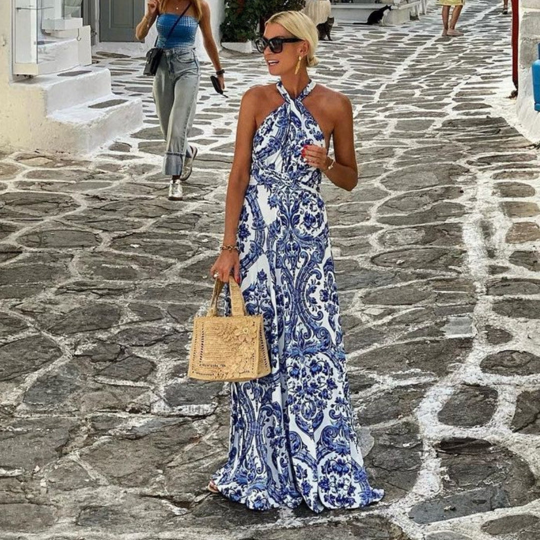 Belle | Women’s Halter Neck Maxi Dress