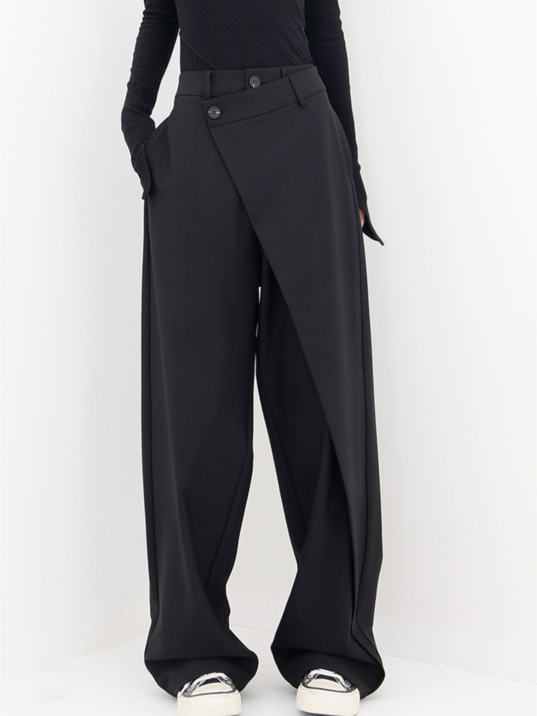 Maelys | Women’s Cross-Front Drape Palazzo Pants