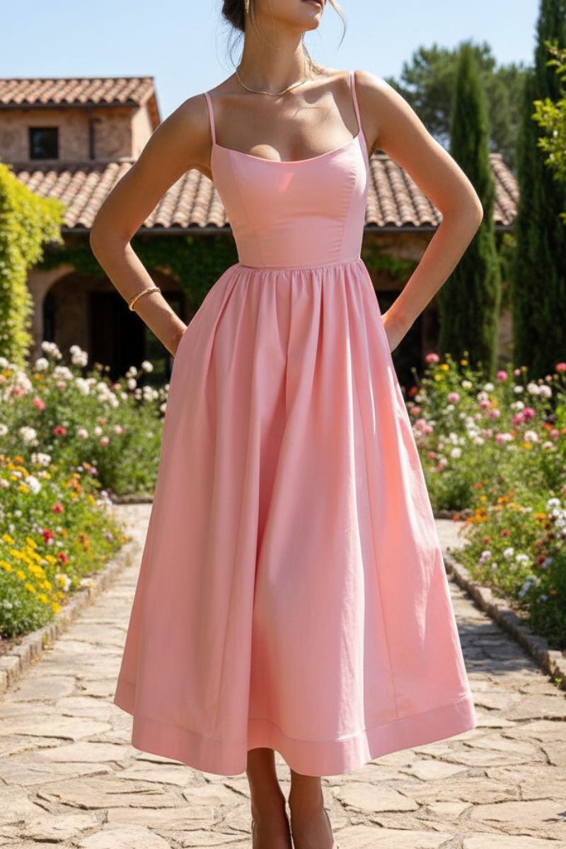 Mandy | Women’s Sleeveless Cocktail Midi Dress