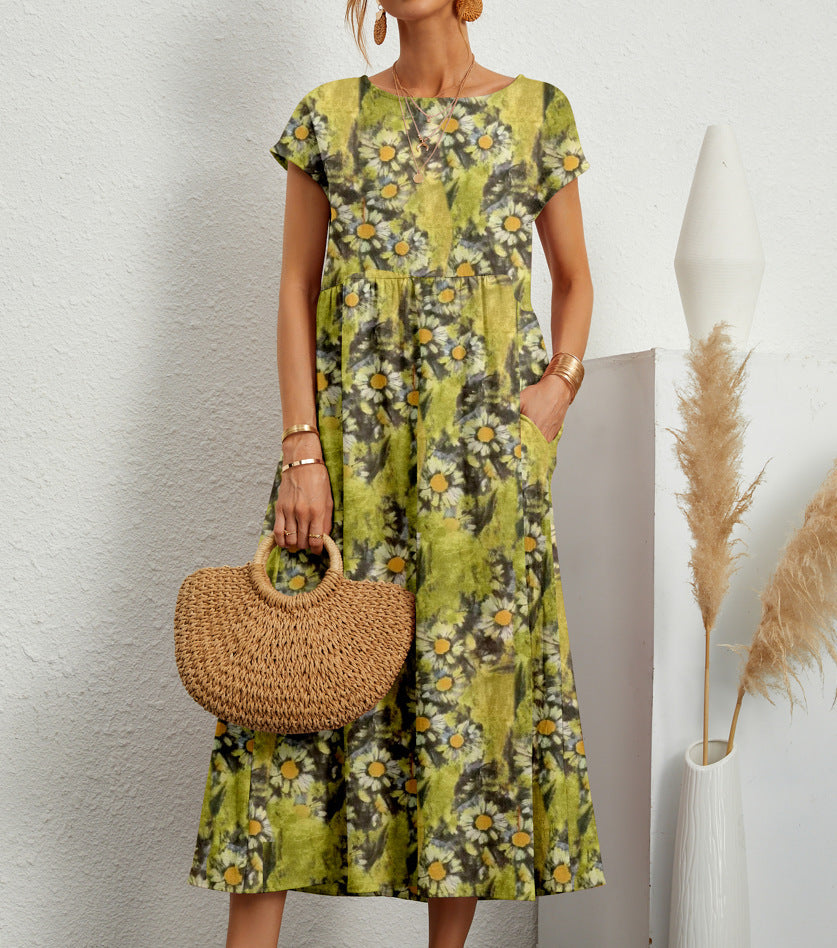 Anastazja | Women’s Short Sleeve Midi Dress