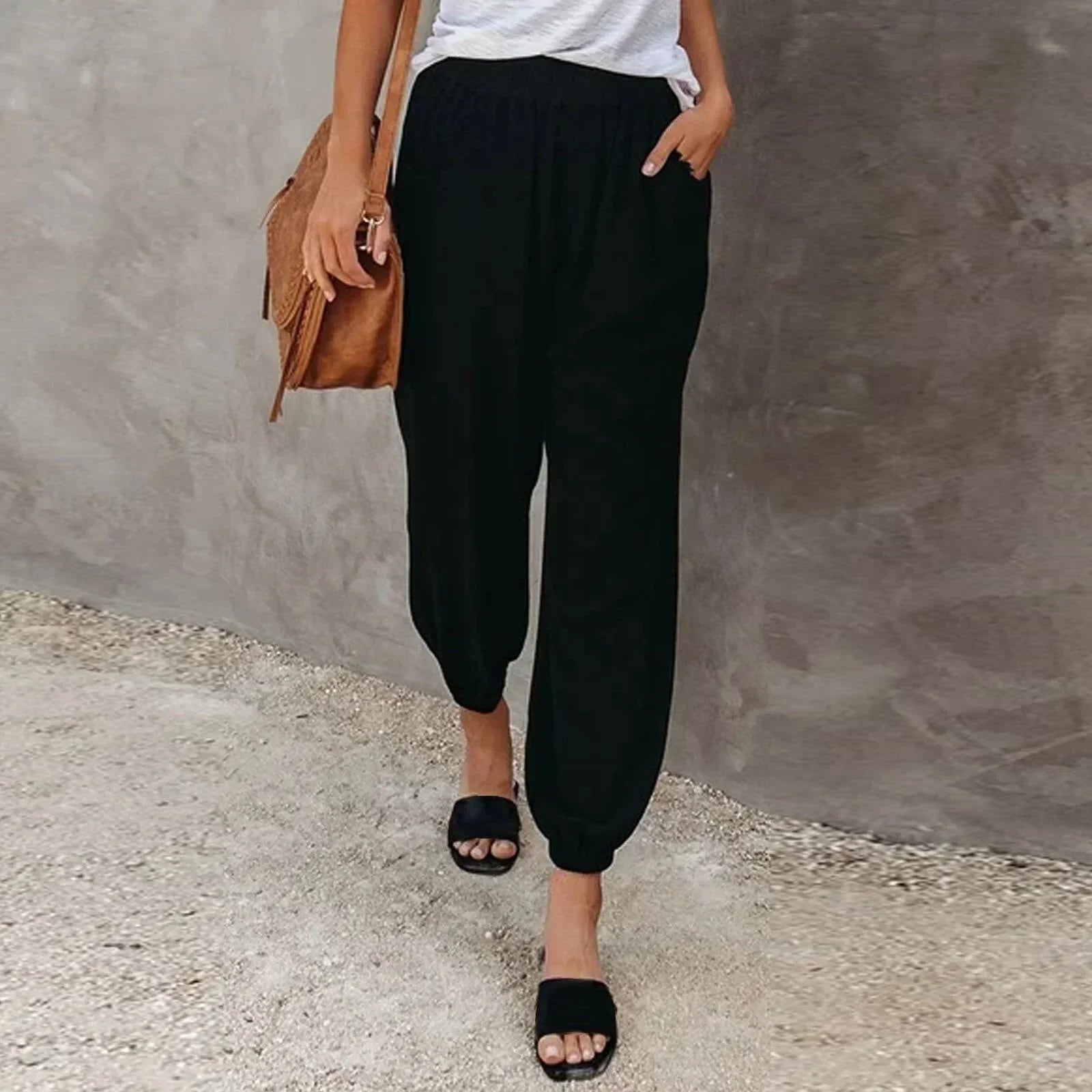Agnes | Women’s Smocked Waist Harem Trousers