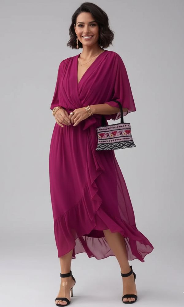Hadley | Women’s Tie-Waist Cocktail Midi Dress