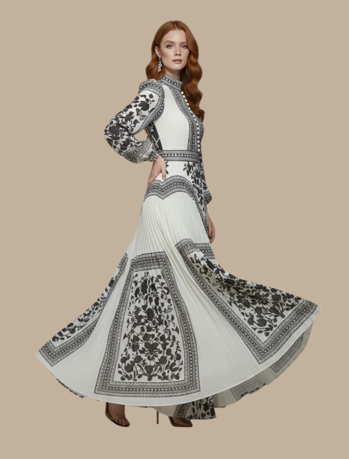 Amarys | Women’s Pleated Maxi Dress