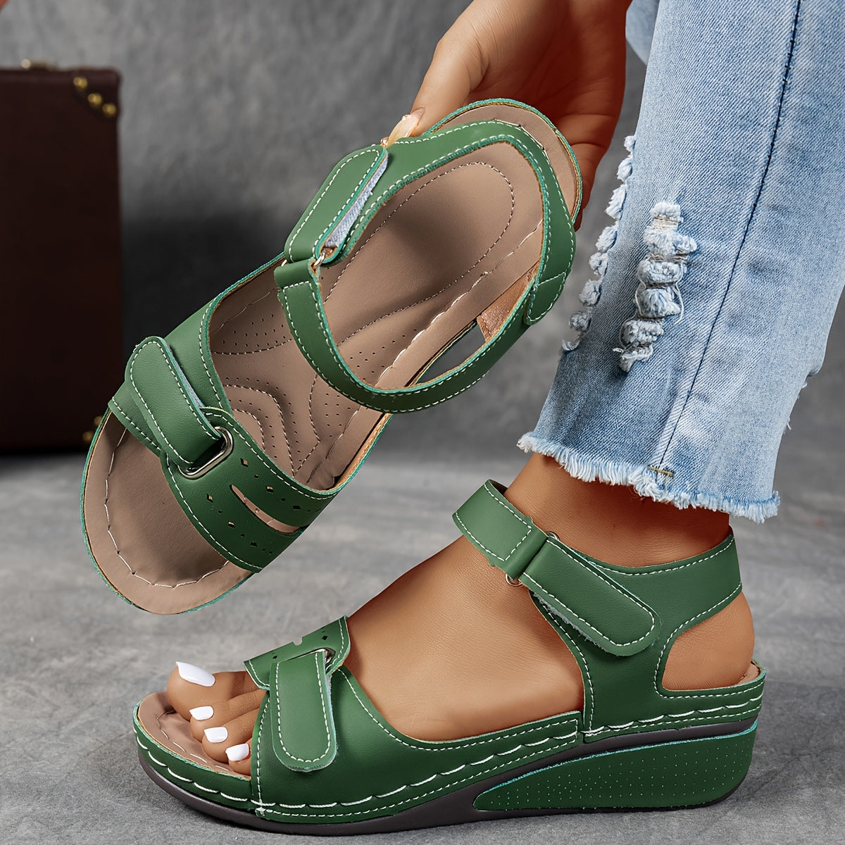 Giorgia | Women’s Wedge Open-toe Orthopedic Sandals