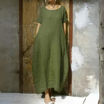Gilda | Women’s Short Sleeve Caftan  Maxi Dress