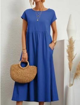 Esmeralda | Women’s Short Sleeve Midi Dress