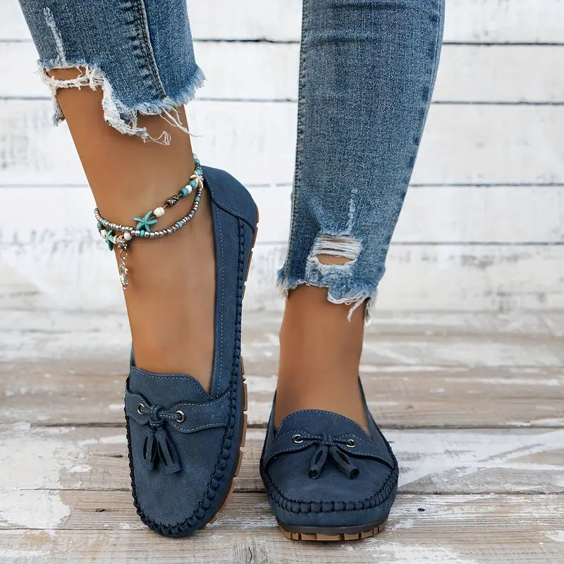 Simona | Women’s Flat Loafer Moccasins Sandals