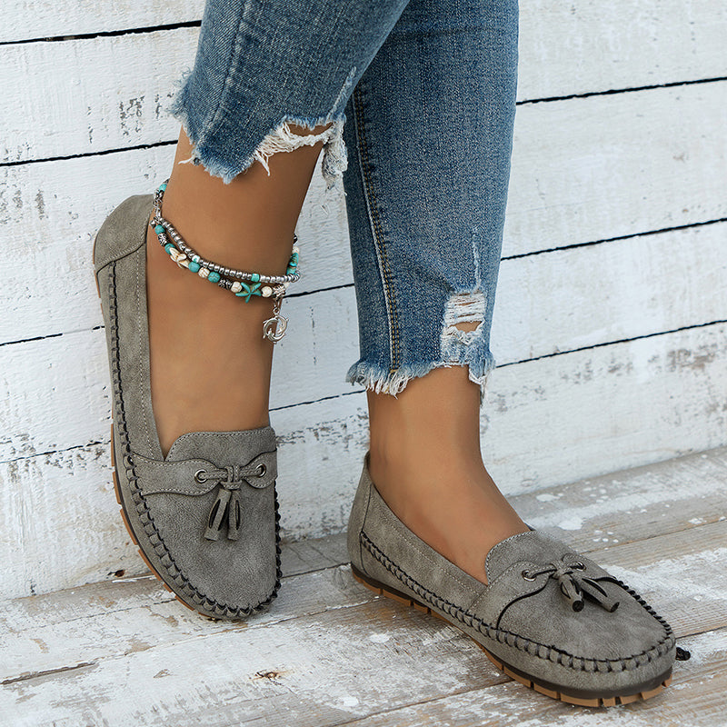 Simona | Women’s Flat Loafer Moccasins Sandals