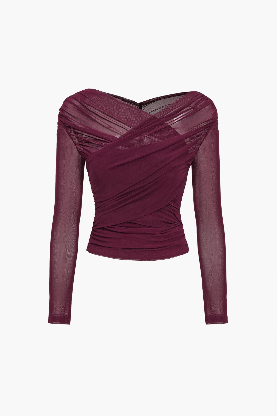 Tindra | Women’s Mesh Long Sleeve Crop Top