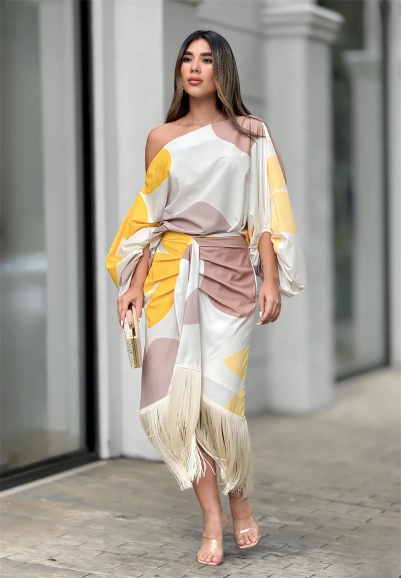 Mariska | Women’s One Shoulder Midi Dress