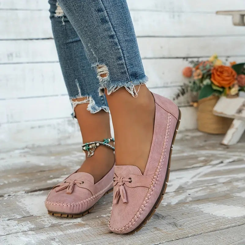 Simona | Women’s Flat Loafer Moccasins Sandals