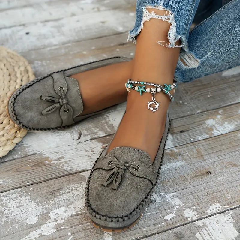 Simona | Women’s Flat Loafer Moccasins Sandals