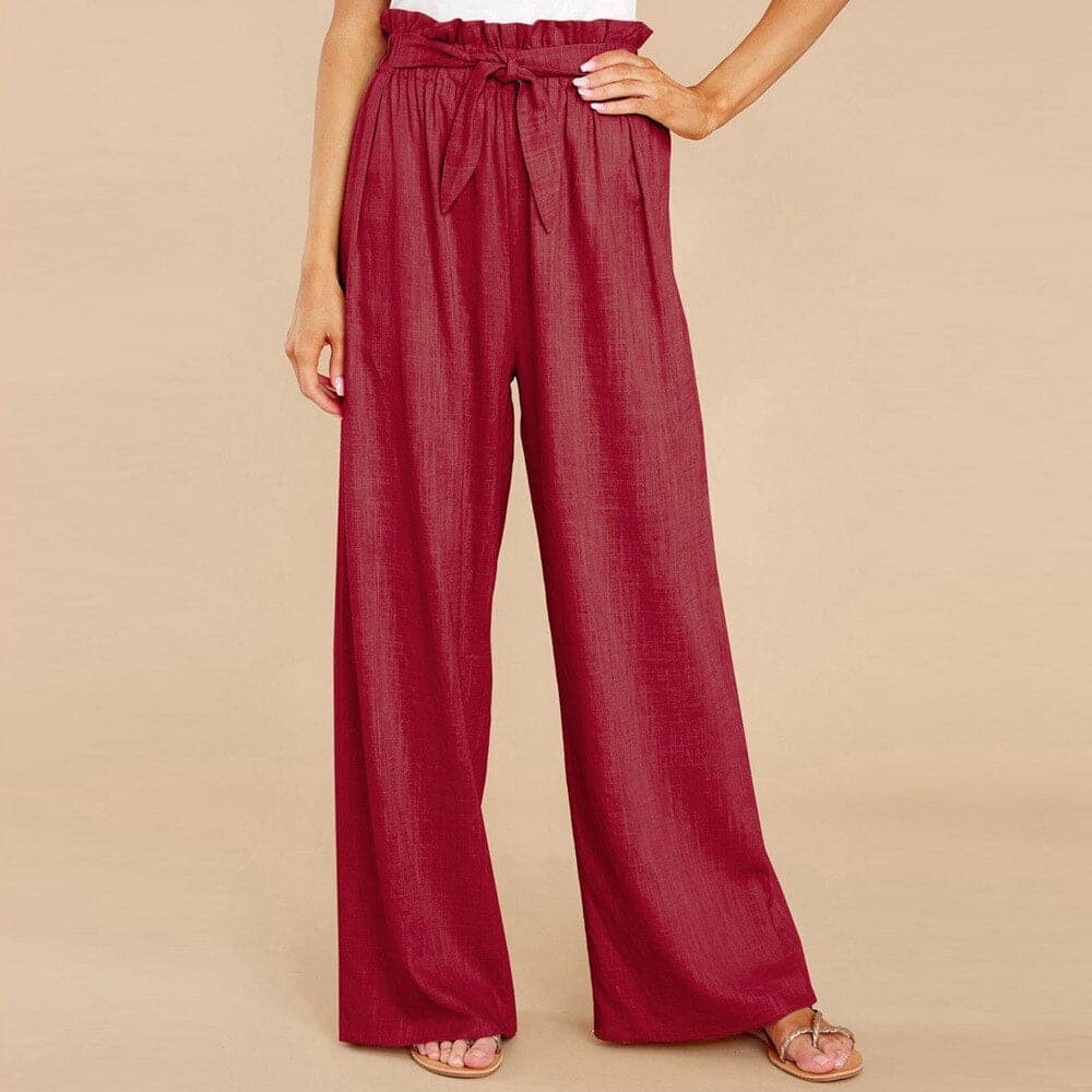 Fleur | Women’s Smocked Waist Palazzo Pants