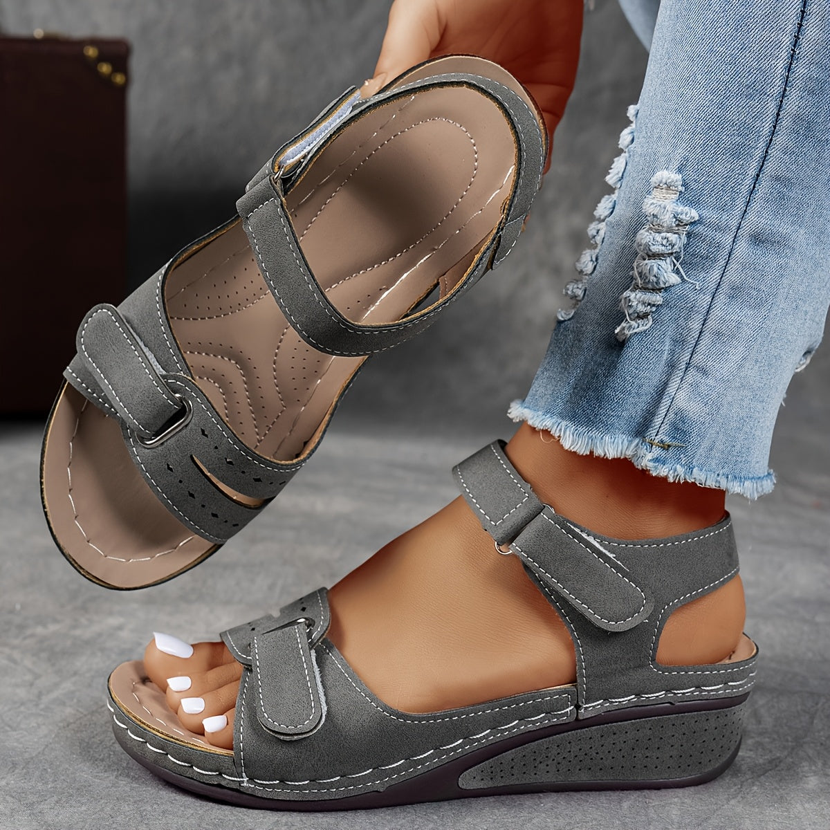 Giorgia | Women’s Wedge Open-toe Orthopedic Sandals