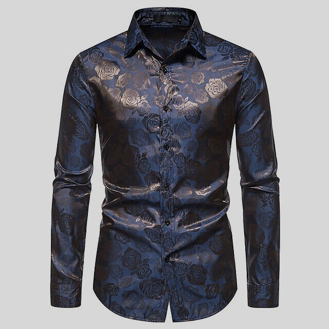 Szymon | Men’s Rose Long Sleeve Shirt