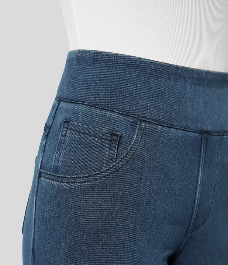 Gineva | Women’s High-Rise Flare Denim Pants