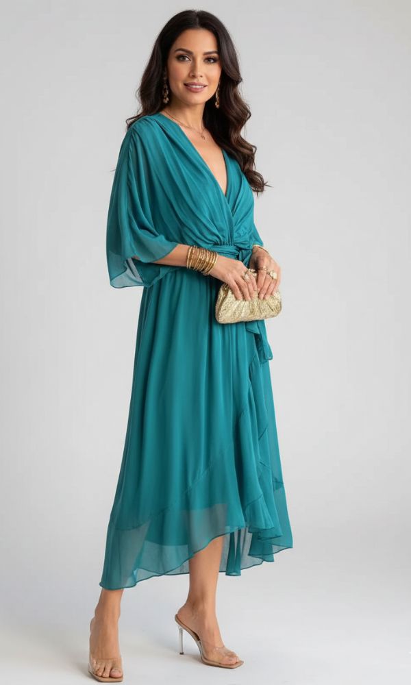 Hadley | Women’s Tie-Waist Cocktail Midi Dress