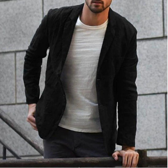 Thomas | Men’s Linen Tailored Blazer