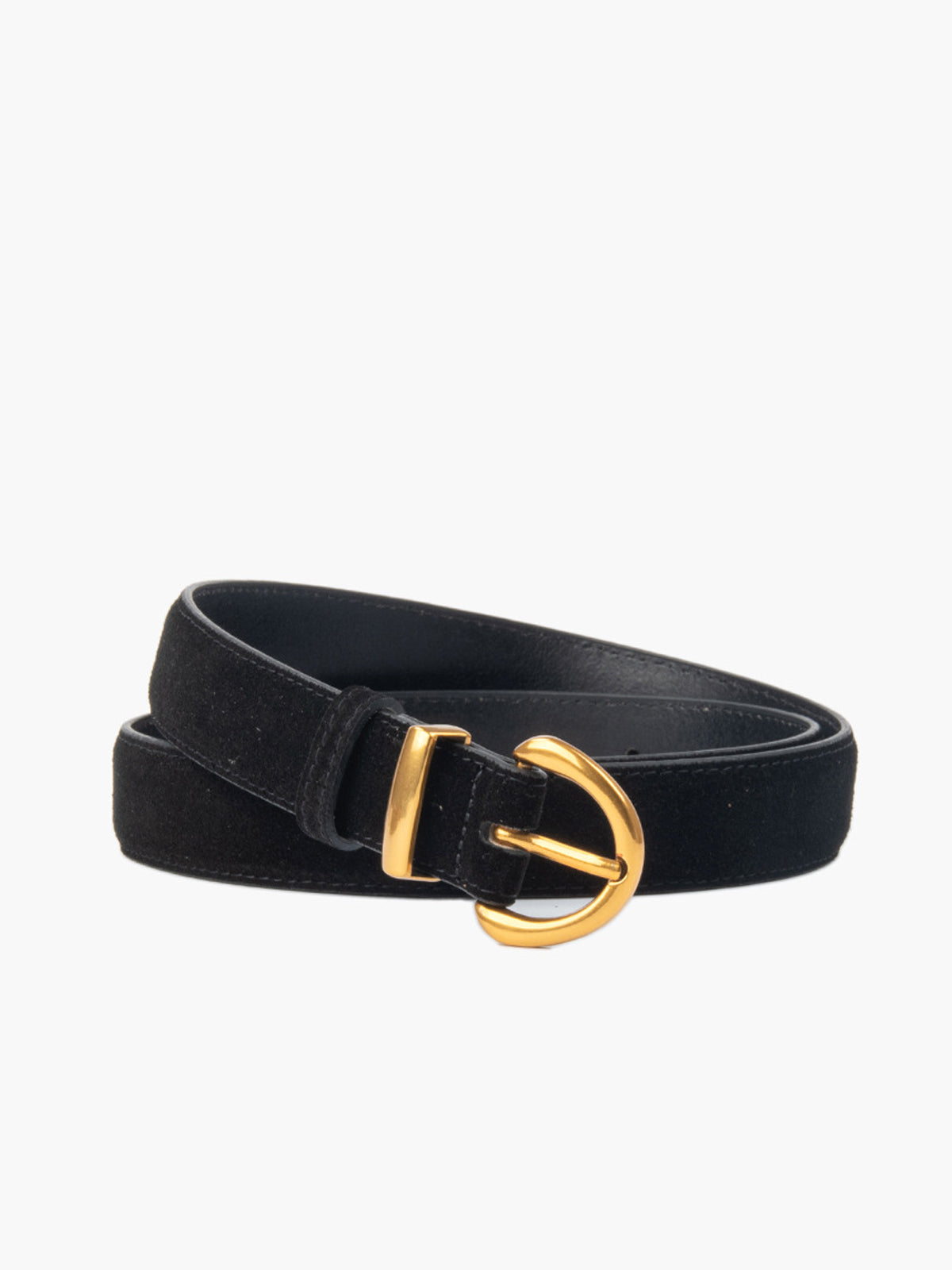 Aveline | Women’s Suede Round Buckle Belt