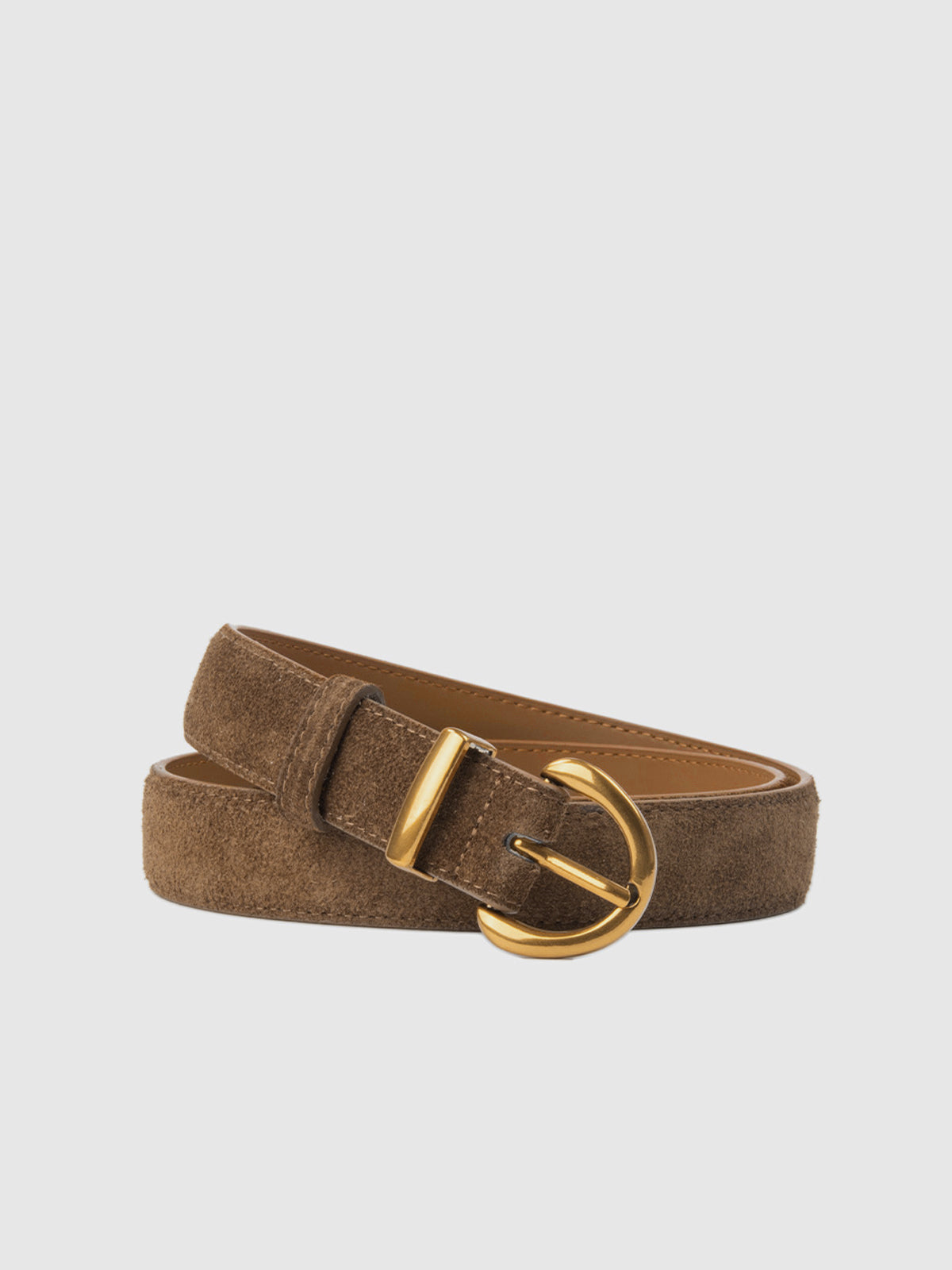 Aveline | Women’s Suede Round Buckle Belt