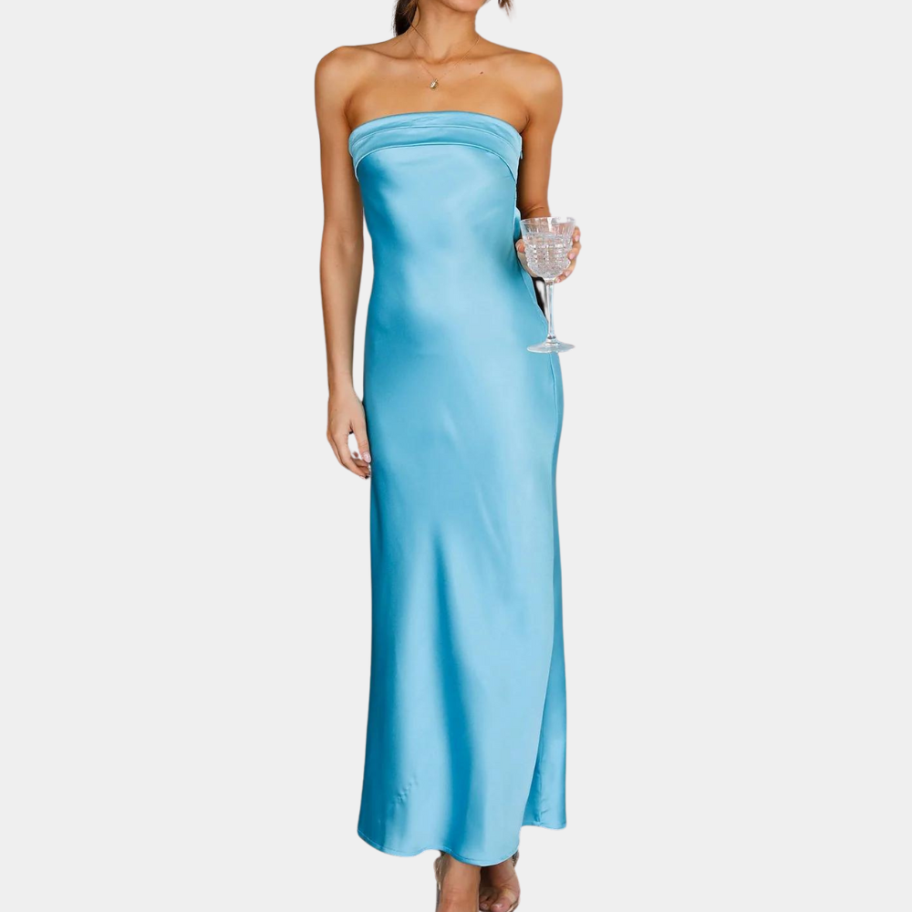 Jeline | Women’s Strapless Evening Maxi Dress