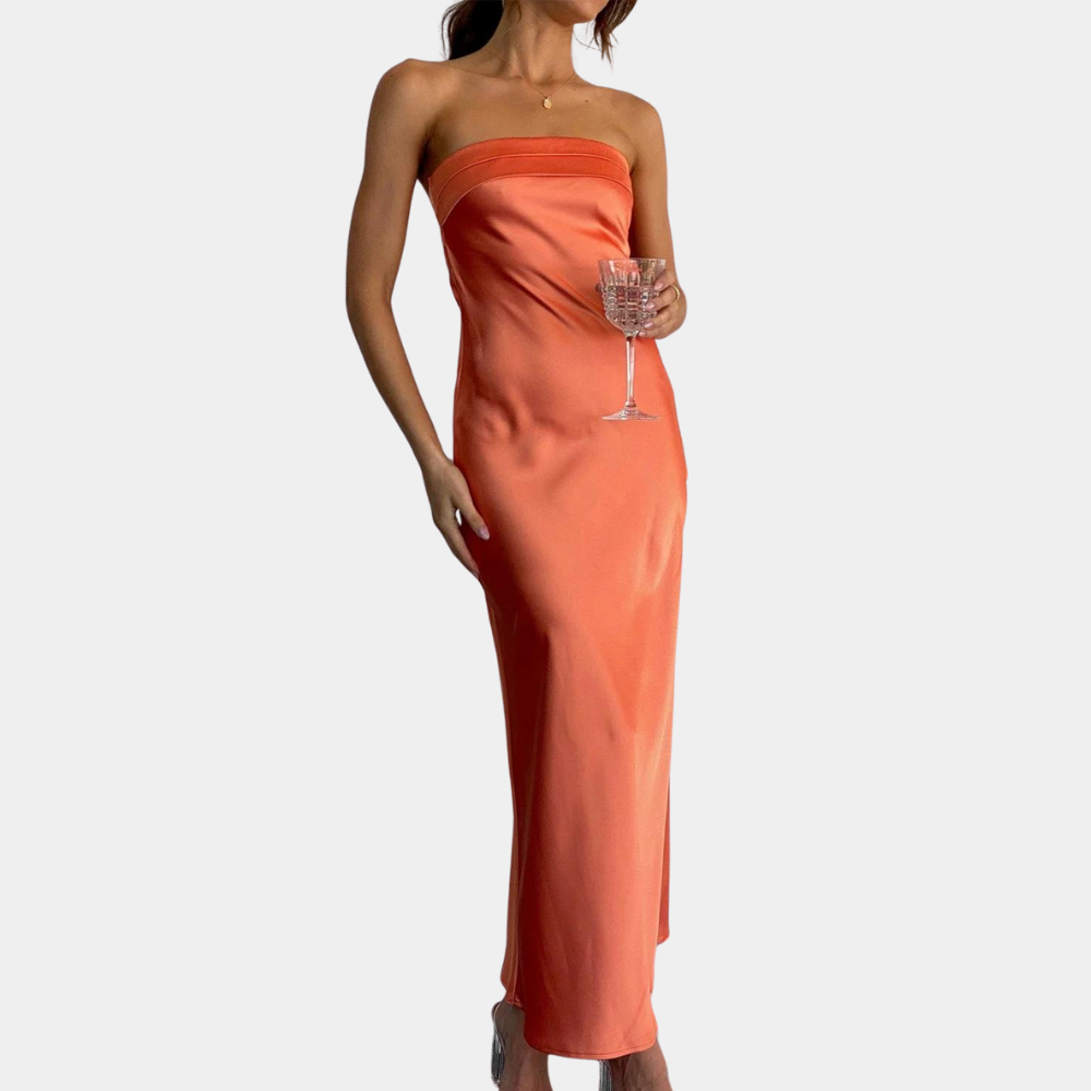 Jeline | Women’s Strapless Evening Maxi Dress